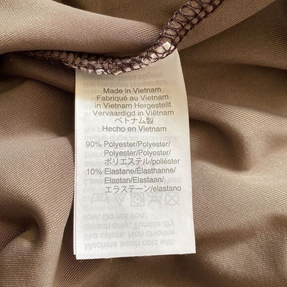 Madewell Large Velour Sweater Top Soft Brown Crewneck - Picture 6 of 6